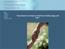 Tablet Screenshot of pediatricpsychotherapyrr.com